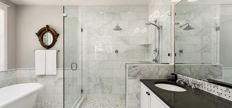 bathroom shower door installation in Hayward